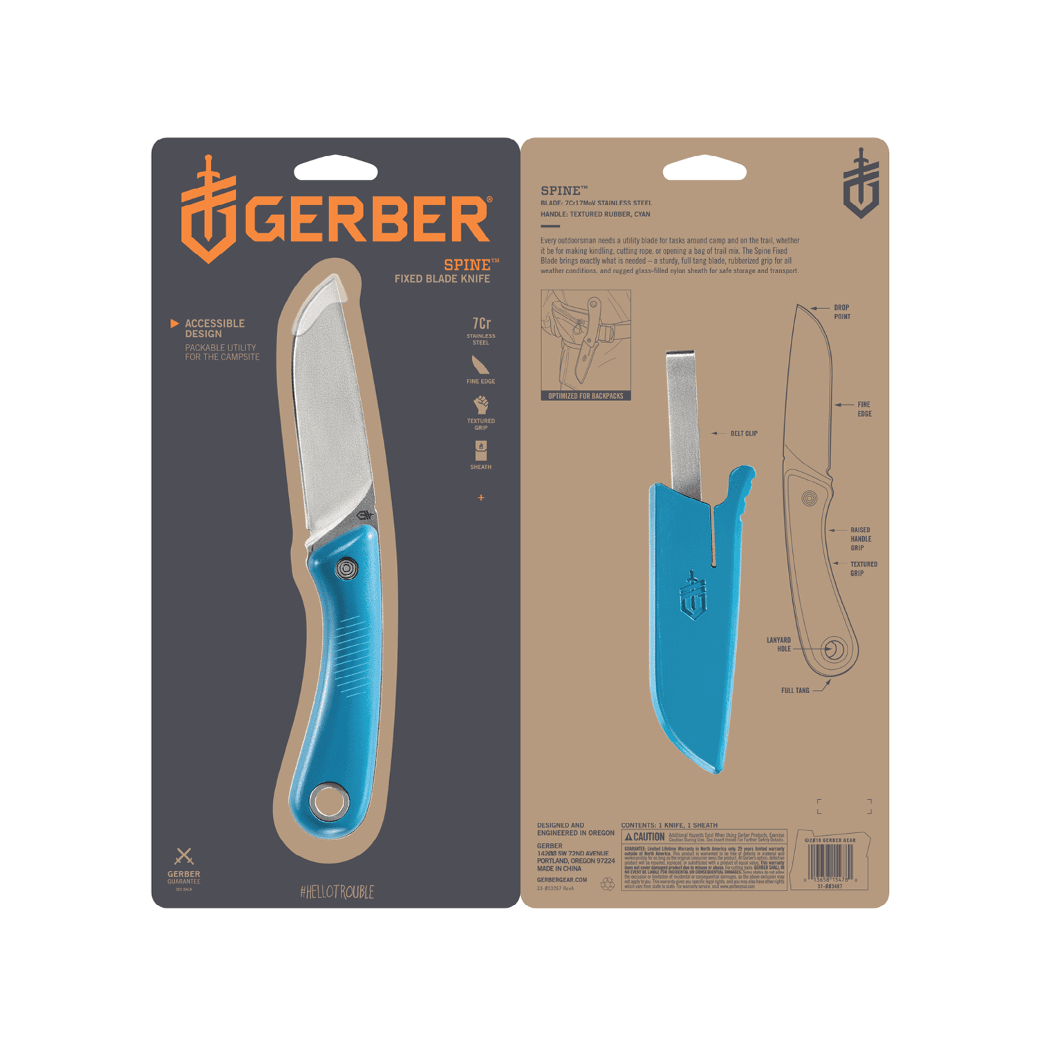Gerber® Spine™ FE with Sheath TJ Tactical