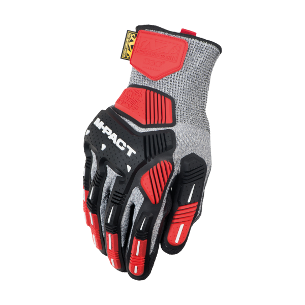 Mechanix Wear M-Pact® Knit CR5A5 - Grey/Black/Red