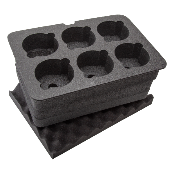 Nanuk 918 Custom Foam - 6-Up Camera Lenses